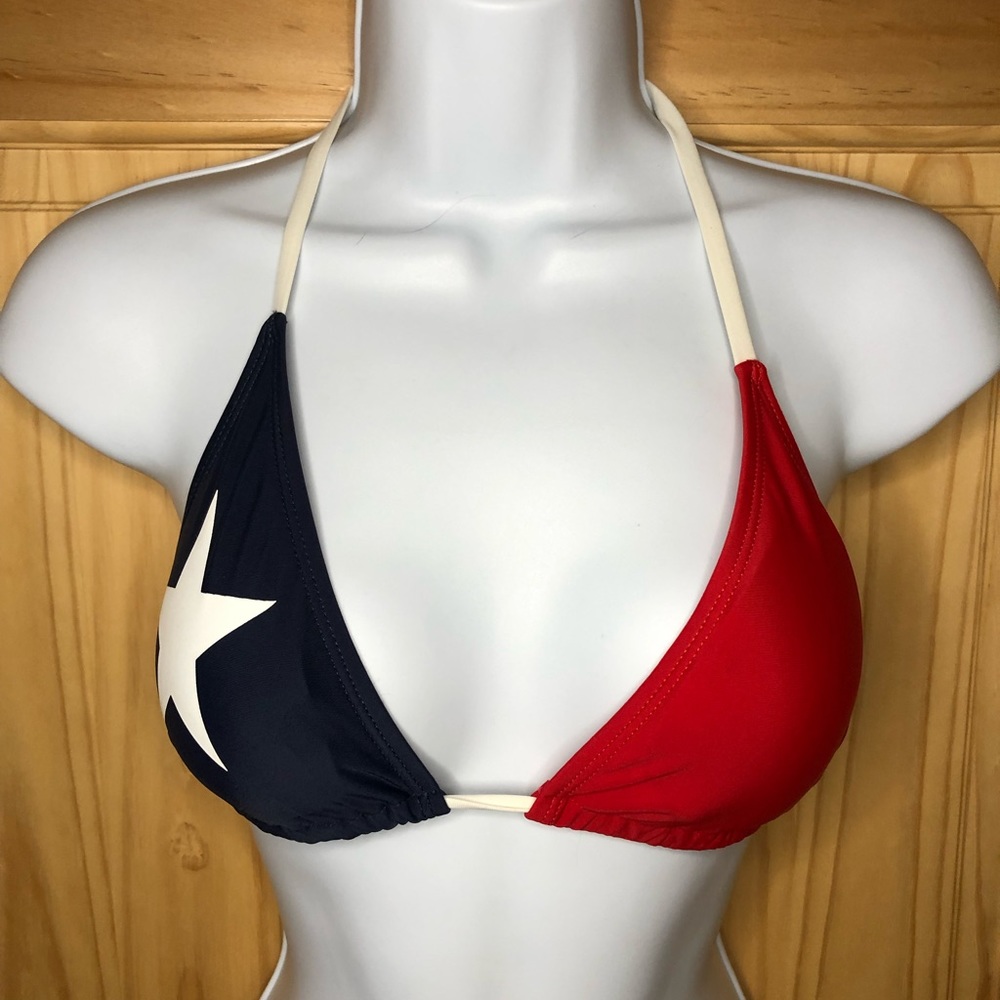 Texas Flag Bikini Top Medium
